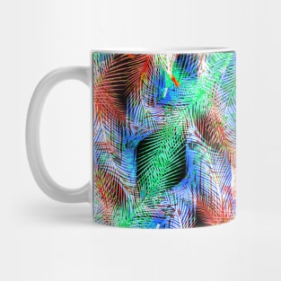 Blue Spring Flowers Pattern - Flower Edelweiss Feathers Mug